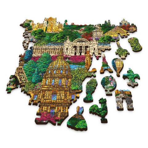 1000 Puzzle Drewniane - Francja - znane miejsca 20150 1000 Puzzle Drewniane - Francja - znane miejsca 20150