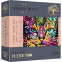 1000 Puzzle Drewniane - Kolorowy kot 20148