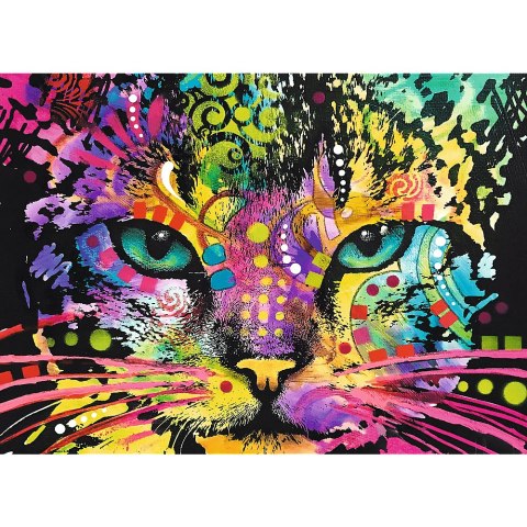 1000 Puzzle Drewniane - Kolorowy kot 20148 1000 Puzzle Drewniane - Kolorowy kot 20148