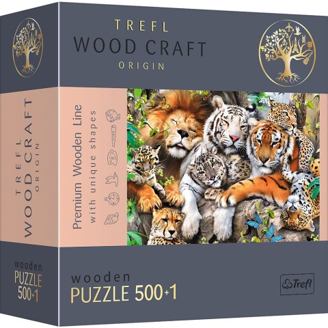 500+1 Puzzle Drewniane - Dzikie koty w dżungli 20152 500+1 Puzzle Drewniane - Dzikie koty w dżungli 20152