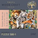 500+1 Puzzle Drewniane - Dzikie koty w dżungli 20152