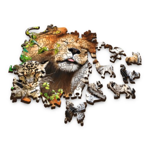 500+1 Puzzle Drewniane - Dzikie koty w dżungli 20152 500+1 Puzzle Drewniane - Dzikie koty w dżungli 20152