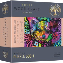 500+1 Puzzle Drewniane - Kolorowy szczeniak 20160