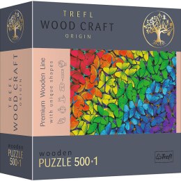 500+1 Puzzle Drewniane - Tęczowe motyle 20159