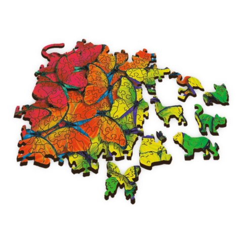 500+1 Puzzle Drewniane - Tęczowe motyle 20159 500+1 Puzzle Drewniane - Tęczowe motyle 20159