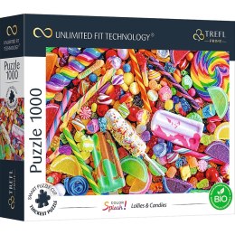 PUZZLE TREFL PRIME UFT 1000 - Color Splash z kolorowymi słodyczami 10701