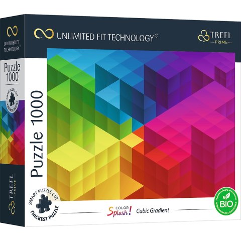 PUZZLE TREFL PRIME UFT 1000 - Color Splash z tęczowym gradientem 10700