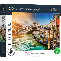 PUZZLE TREFL PRIME UFT 1000 - Romantic Sunset przedstawiające most Rialto w Wenecji 10692
