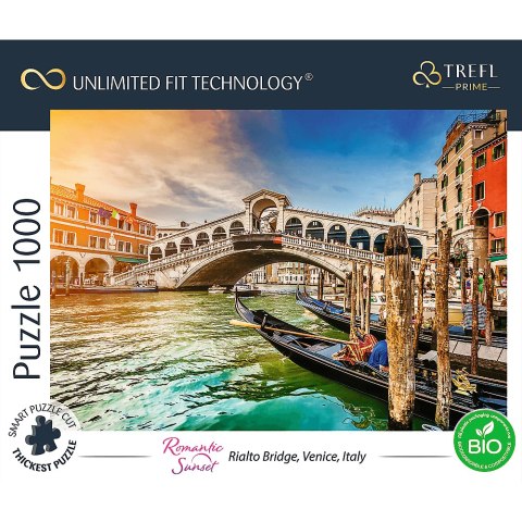 PUZZLE TREFL PRIME UFT 1000 - Romantic Sunset przedstawiające most Rialto w Wenecji 10692 PUZZLE TREFL PRIME UFT 1000 - Romantic Sunset przedstawiające most Rialto w Wenecji 10692
