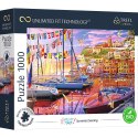 PUZZLE TREFL PRIME UFT 1000 - Vacay Time przedstawiające marinę o zachodzie słońca 10696