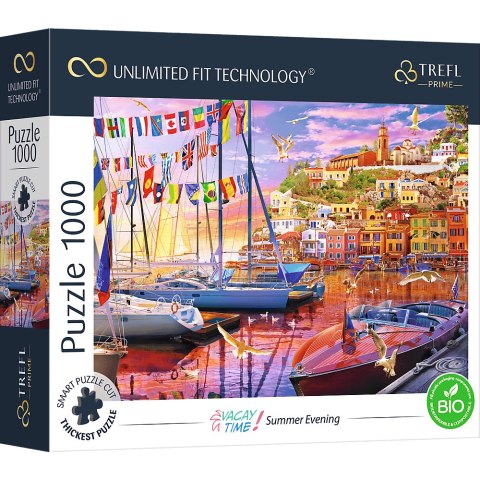 PUZZLE TREFL PRIME UFT 1000 - Vacay Time przedstawiające marinę o zachodzie słońca 10696