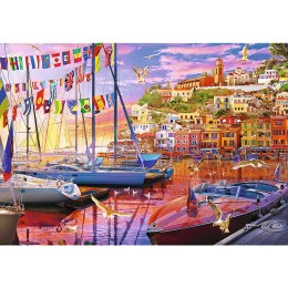 PUZZLE TREFL PRIME UFT 1000 - Vacay Time przedstawiające marinę o zachodzie słońca 10696