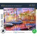 PUZZLE TREFL PRIME UFT 1000 - Vacay Time przedstawiające marinę o zachodzie słońca 10696