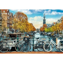 PUZZLE TREFL PRIME UFT 1000 - Wanderlust przedstawiające widok na Amsterdam jesienią 10702