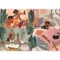 PUZZLE TREFL PRIME UFT 1000 - Yoga, Cats and Coffee kolaż Hello Morning 10694