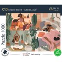 PUZZLE TREFL PRIME UFT 1000 - Yoga, Cats and Coffee kolaż Hello Morning 10694