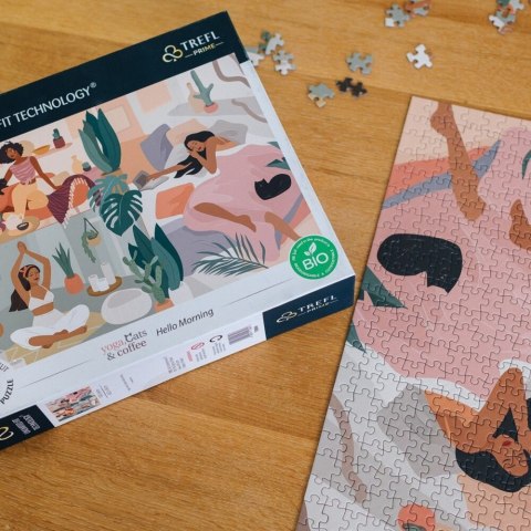 PUZZLE TREFL PRIME UFT 1000 - Yoga, Cats and Coffee kolaż Hello Morning 10694 PUZZLE TREFL PRIME UFT 1000 - Yoga, Cats and Coffee kolaż Hello Morning 10694