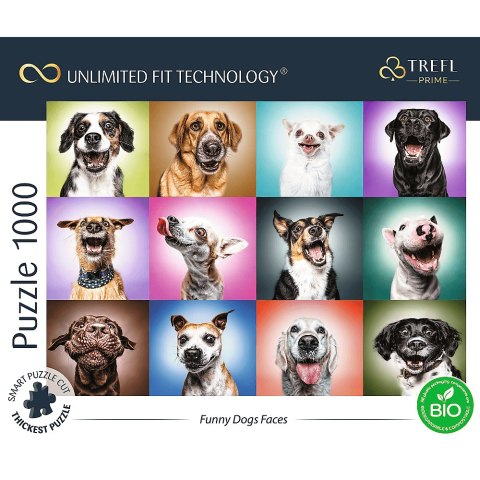 PUZZLE TREFL PRIME UFT 1000 z wesołymi pieskami 10706 PUZZLE TREFL PRIME UFT 1000 z wesołymi pieskami 10706