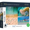 PUZZLE TREFL PRIME UFT 1500 - Aerial Mindblow przedstawiające kolaż z wakacyjnych widoków z lotu ptaku 26192