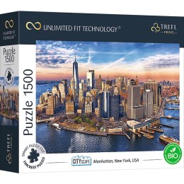 PUZZLE TREFL PRIME UFT 1500 - Cityscape przedstawiające Manhattan w Nowym Jorku 26189