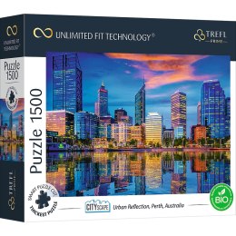 PUZZLE TREFL PRIME UFT 1500 - Cityscape przedstawiające nocny widok na miasto Perth w Australii 26190
