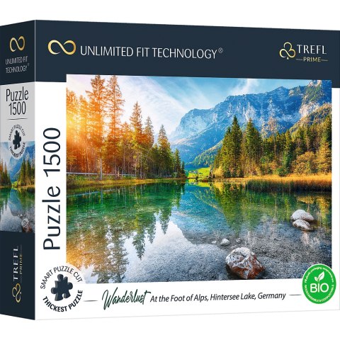 PUZZLE TREFL PRIME UFT 1500 - Wanderlust przedstawiające malownicze jezioro Hintersee w Niemczech 26193