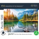 PUZZLE TREFL PRIME UFT 1500 - Wanderlust przedstawiające malownicze jezioro Hintersee w Niemczech 26193