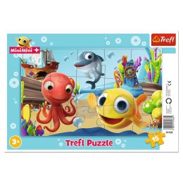 Puzzle 15 Ramkowe - Zabawy Rybki Mini Mini 31402