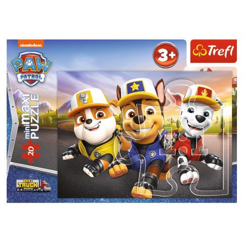 Puzzle - "20 miniMaxi" - Wesołe pieski Psi Patrol Trefl 56038 Puzzle - "20 miniMaxi" - Wesołe pieski Psi Patrol Trefl 56038
