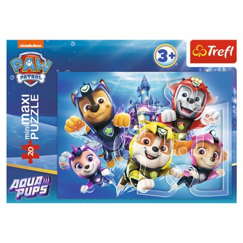 Puzzle - "20 miniMaxi" - Wesołe pieski Psi Patrol Trefl 56038 Puzzle - "20 miniMaxi" - Wesołe pieski Psi Patrol Trefl 56038