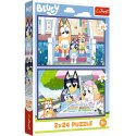 Puzzle - 2x24 - Zabawna Bluey - BBC Bluey Trefl 34446 Puzzle - 2x24 - Zabawna Bluey - BBC Bluey Trefl 34446