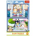 Puzzle - 2x24 - Zabawna Bluey - BBC Bluey Trefl 34446 Puzzle - 2x24 - Zabawna Bluey - BBC Bluey Trefl 34446