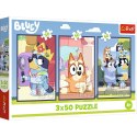 Puzzle - 3x50 - Rodzina Bluey Trefl 34890 Puzzle - 3x50 - Rodzina Bluey Trefl 34890
