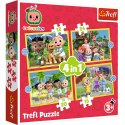 Puzzle - "4w1 (12, 15, 20, 24)" - Cocomelon, Poznaj bohaterów Trefl 34647 Puzzle - "4w1 (12, 15, 20, 24)" - Cocomelon, Poznaj bohaterów Trefl 34647