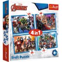 Puzzle - "4w1" - Odważni Avengersi Trefl 34386 Puzzle - "4w1" - Odważni Avengersi Trefl 34386