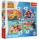 Puzzle - 4w1 - Zwariowane Minionki Trefl 34648 Puzzle - 4w1 - Zwariowane Minionki Trefl 34648