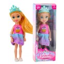 Mini Laleczka Księżniczka Z Koroną Kolorowa Sukienka 14cm Mix Mini Laleczka Księżniczka Z Koroną Kolorowa Sukienka 14cm Mix
