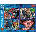 Puzzle - 4x250 - Odwaga Supermana - Warner Superman Trefl 13340 Puzzle - 4x250 - Odwaga Supermana - Warner Superman Trefl 13340
